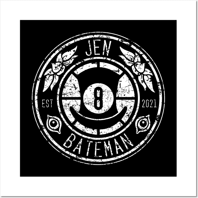 Jen Bateman Top Hat Seal Logo Wall Art by Jen Bateman